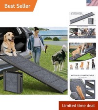 Dog Ramp for Car 63" Long  17" Wide Portable Dog Ramps for Large Dogs with N...