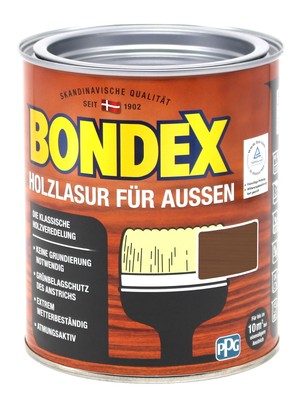 Bondex Holzlasur für Aussen nussbaum 0,75L BEULE