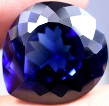 Natural 35Ct Royal Blue Sapphire from Madagascar, CCGL Certified Loose Stone