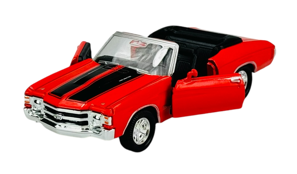 Welly 1971 Chevrolet Chevelle Ss 454 Rot 1:34 Die Cast Model Neu Im Kasten-image