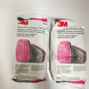 3M 60921 Organic Vapor Cartridge / P100 Filter Combo Pack Respirator Filter