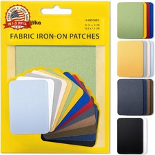 ZEFFFKA Premium Quality Fabric Iron-on Patches Inside Outside Strongest Glue 1