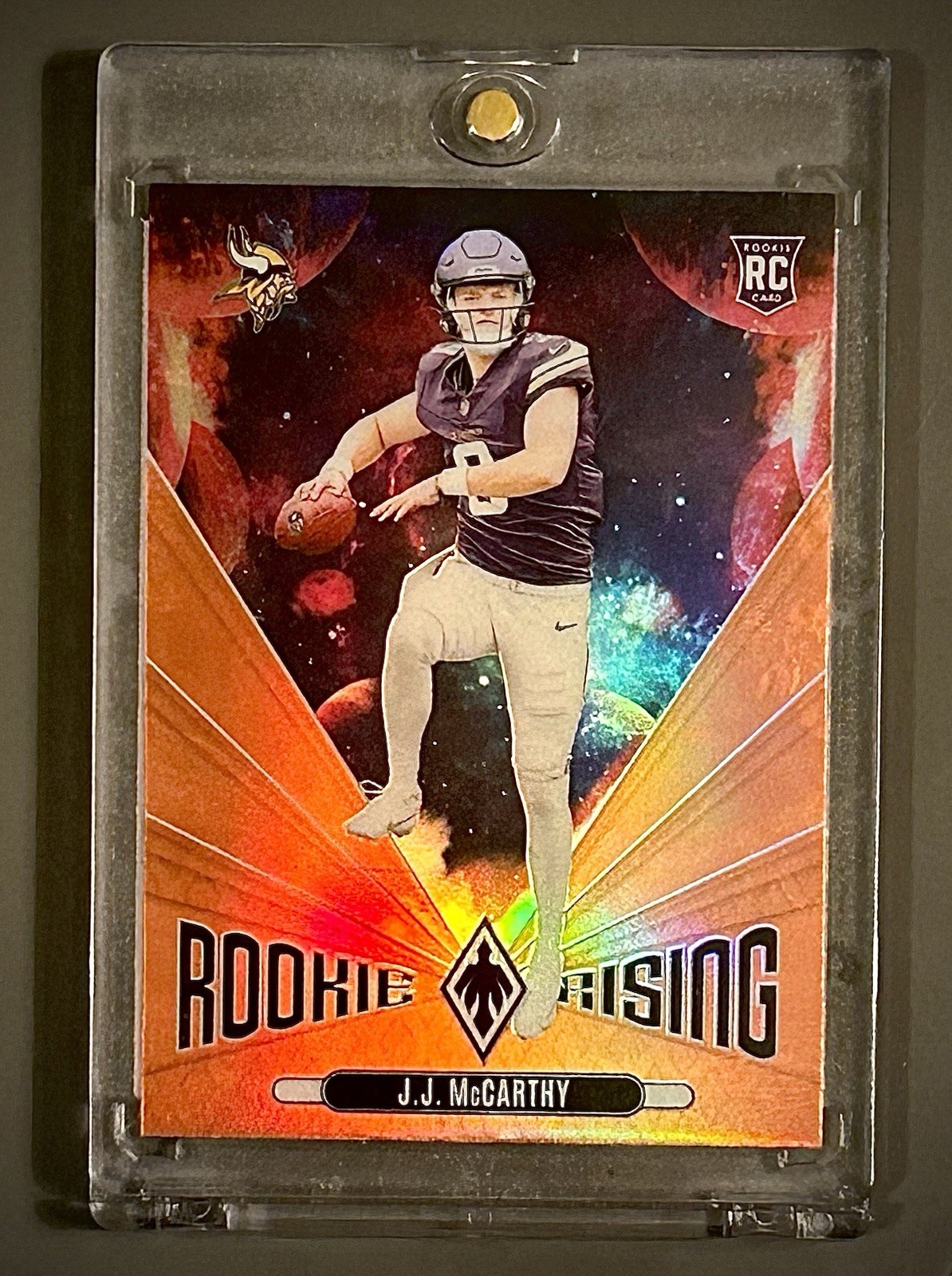 2024 Panini Phoenix Rookie Rising J.J. McCarthy #RR-JMY Orange (RC)