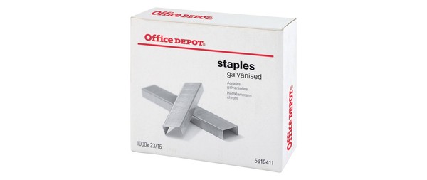 Heftklammern 1000 StüCk Silber Staples 23/15 5619411 BüRobedarf ZubehöR-image