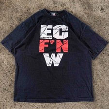 ECW WWE EC F’N W T-Shirt 2002 Y2K Mens XL Hardcore Wrestling Black Vintage