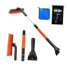 Snow Brush for Car, Ice Scrapers for Car Windshield, 44 Inch Upgraded 