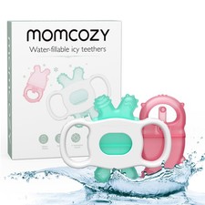 Momcozy Baby Teether Toys, Water Fillable Silicone Cold Baby Teething Toys C...
