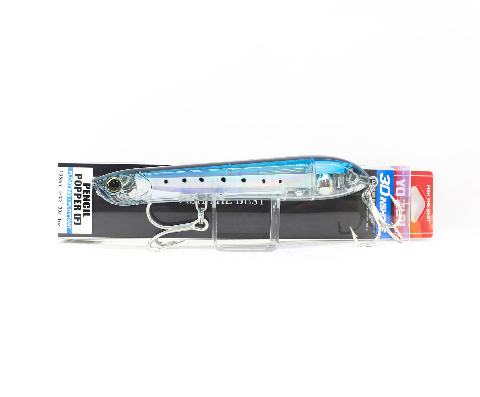 Yo Zuri Duel 3D Inshore Pencil Popper 135mm Floating Lure R1433-GHIW (6707)