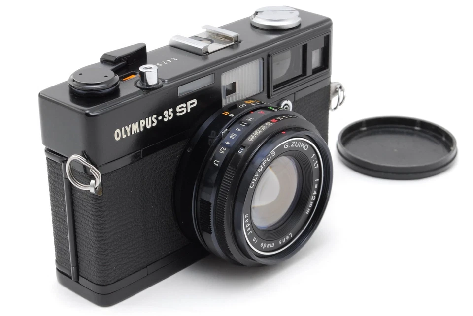 ☆MINT☆ Olympus 35SP 35 SP Black Rangefinder 35mm Film Camera From JAPAN - Image 4 of 4