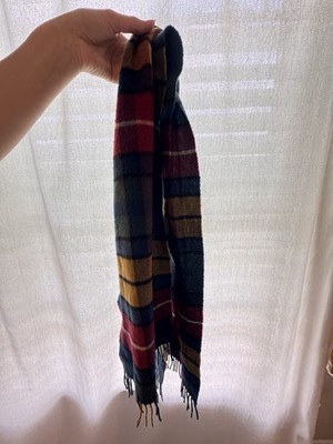 The Scotch House by Johnstons of Elgin Plaid 100% Wool Scarf