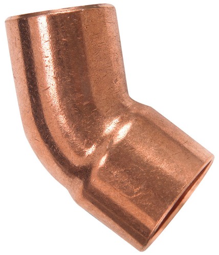 Mueller Streamline W 63350 Copper 45 Degree Street Elbow 1-1/4 Dia. in.