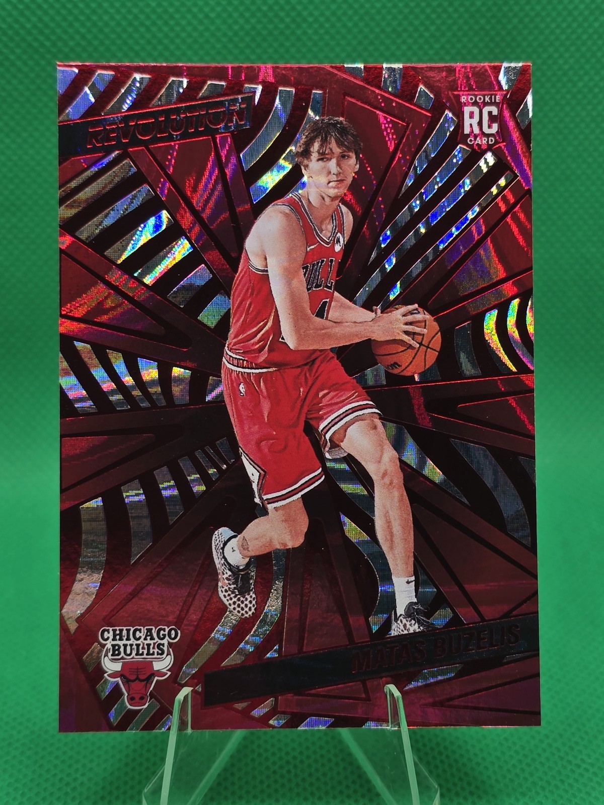 2024-25 Panini Revolution - Rookies Matas Buzelis #129 Red Swirl (RC)