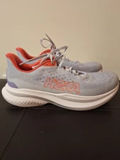Hoka One One Womens Mach 6 1147810 PLDS Gray Running Shoes Sneakers Size 9.5