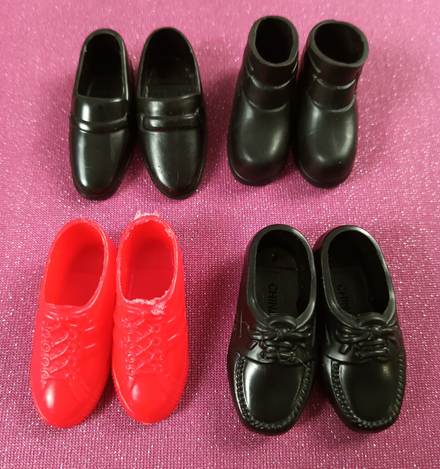 Ken Doll scarpe vintage lotto di 4 paia vestito e casual