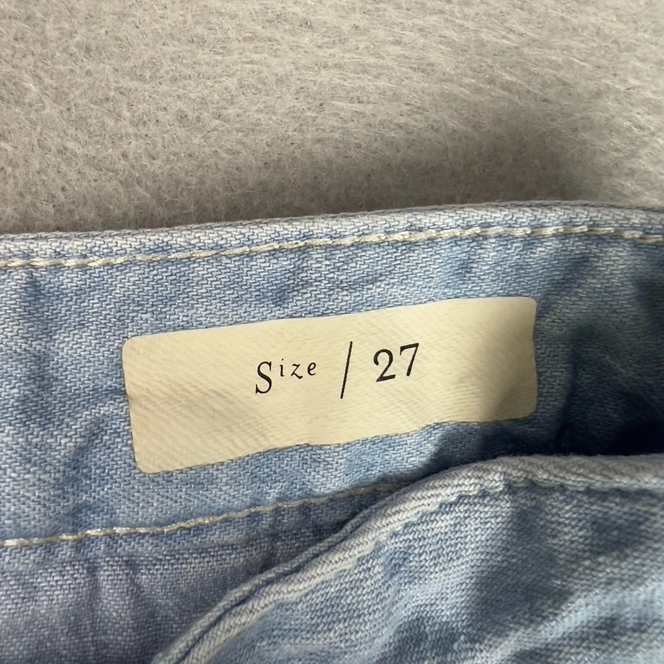 Anthropologie Mina Pilcro y Letterpress Pierna Ancha Denim Culottes Recortados Talla 27 Foto 4 de 4