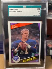 1984 TOPPS PHIL SIMMS  #320 SGC 7 NM GIANTS VERY NICE 