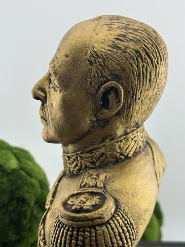 Busto/Escultura de Oro General/Estadista Español Francisco Franco Firmado V. Kobets - Imagen 14 de 17