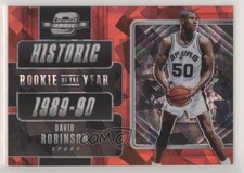 2018-19 Panini Contenders Optic Red Cracked Ice Prizm David Robinson #12 HOF 4k8