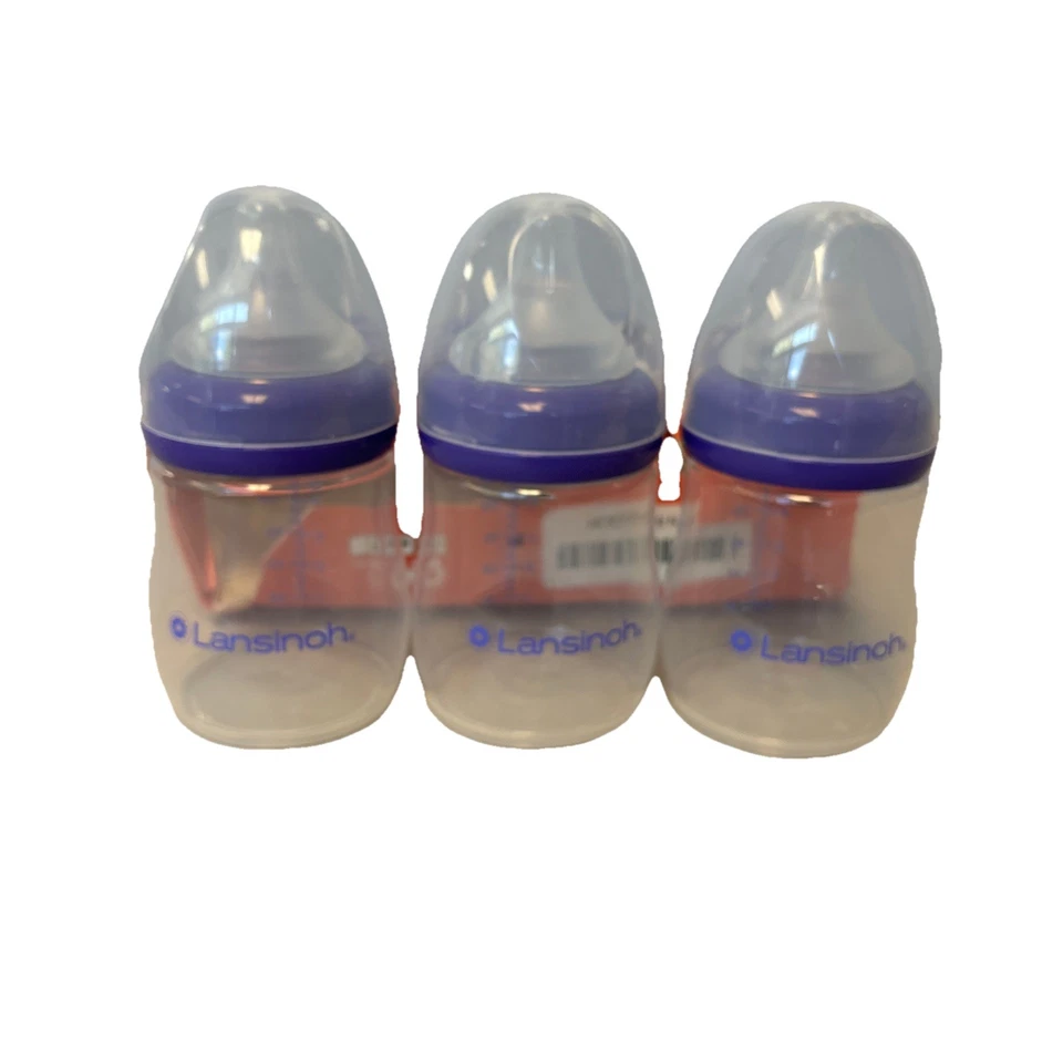 Open Box - BoLansinoh Anti-Colic Baby Bottles 5oz 3-Pack, Breastfeeding Bottle - Image 4 of 4