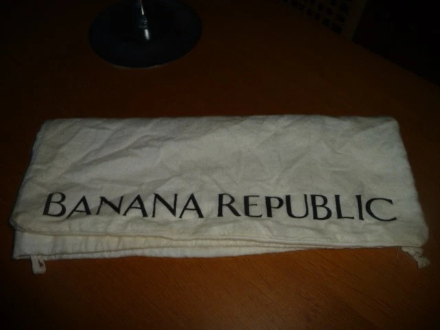 BANANA REPUBLIC BLACK LEATHER BAG WITH DUSTBAG - Image 4 of 4