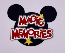 Disney Magic Memories - Handmade Paper Piecing Scrapbook Embellishment Die Cuts