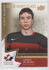 2020 Team Canada Juniors 2018 Draft Class High Gloss /25 Jared McIsaac #88 a3q