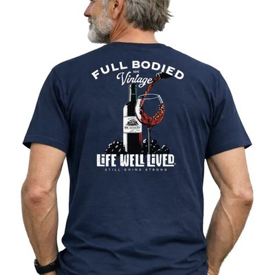Life Well Lived Herren Ganzkörper Kurzarm T-Shirt