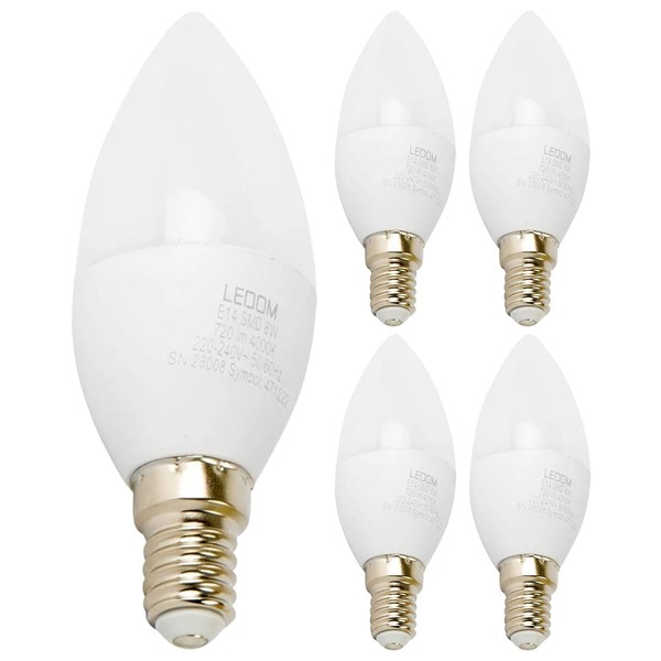 LED line E14 Led-Lampe B35 8W 720Lm 4000K Neutralweiß 5 StüCk-image