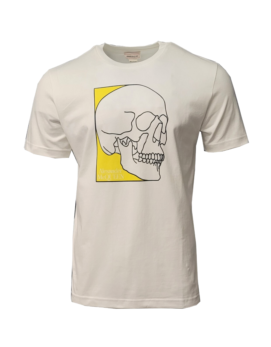 Alexander McQueen Skull Print T-Shirt Men White Small Medium Large