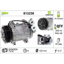 Kompressor Klimaanlage Valeo 813236 Valeo Core-flex für Ford Mazda Volvo