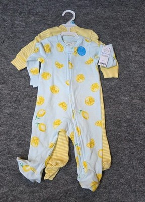 Carter's 6m Baby Clothing Lemons 2 Way Zipper