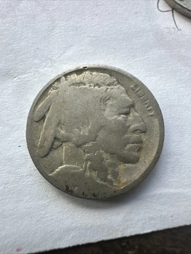 1918-D Indian Head, Buffalo Nickel, Very Good Condition, But You Judge.      426