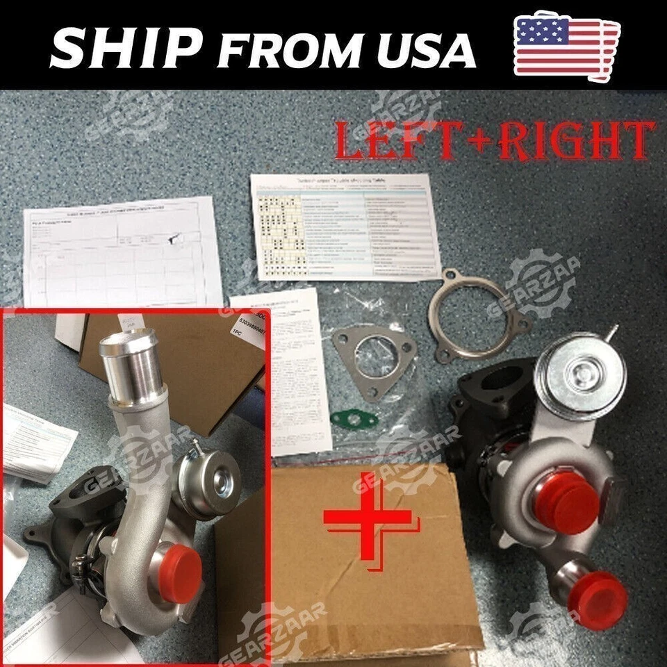 Kit turbocompresor para Ford Explorer Taurus Lincoln MKS MKT 3,5 L RH&LH para 10-19 Foto 4 de 4
