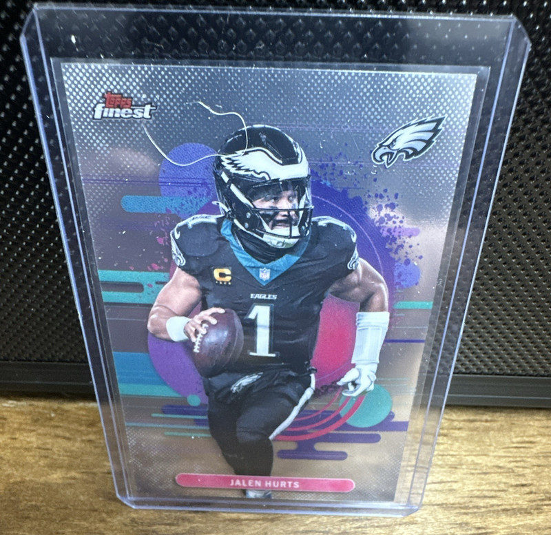 Topps Finest Jalen Hurts Uncommon #144 Philadelphia Eagles NFL 2025