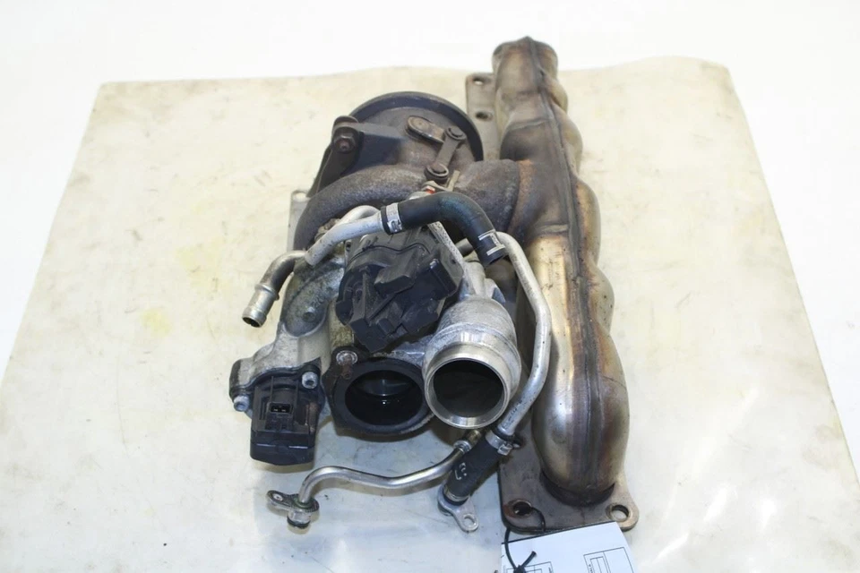 Turbocompresor motor motor BMW X5 xDrive35i 3,0 L AWD 14-18 con colector de escape 87 k Foto 2 de 4
