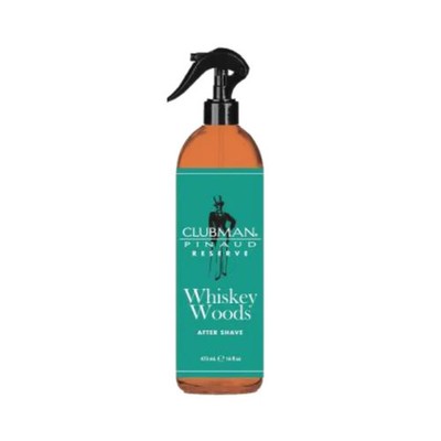 Clubman Whiskey Woods After Shave Spray 16oz | Classic Masculine Scent