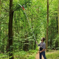 14ft Telescopic Extendable Long Reach Pruners Lopper Branch Cut Garden Tree Trim