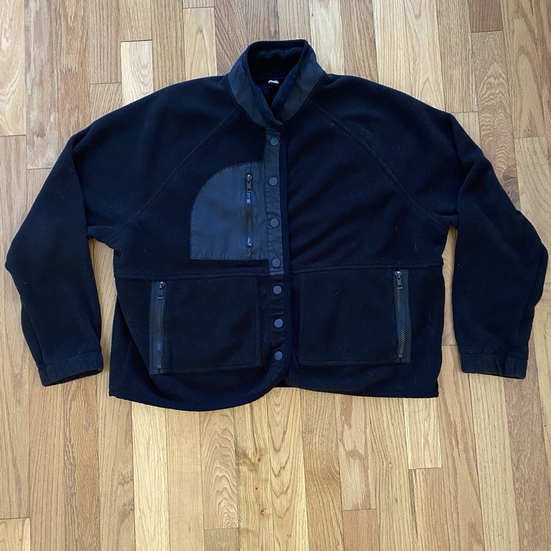 Laslulu Women’s Black Fleece Jacket