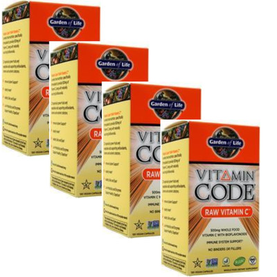 Garden Of Life   Vitamin Code Raw Vitamin C 120 vcaps Each (Pack of 4)