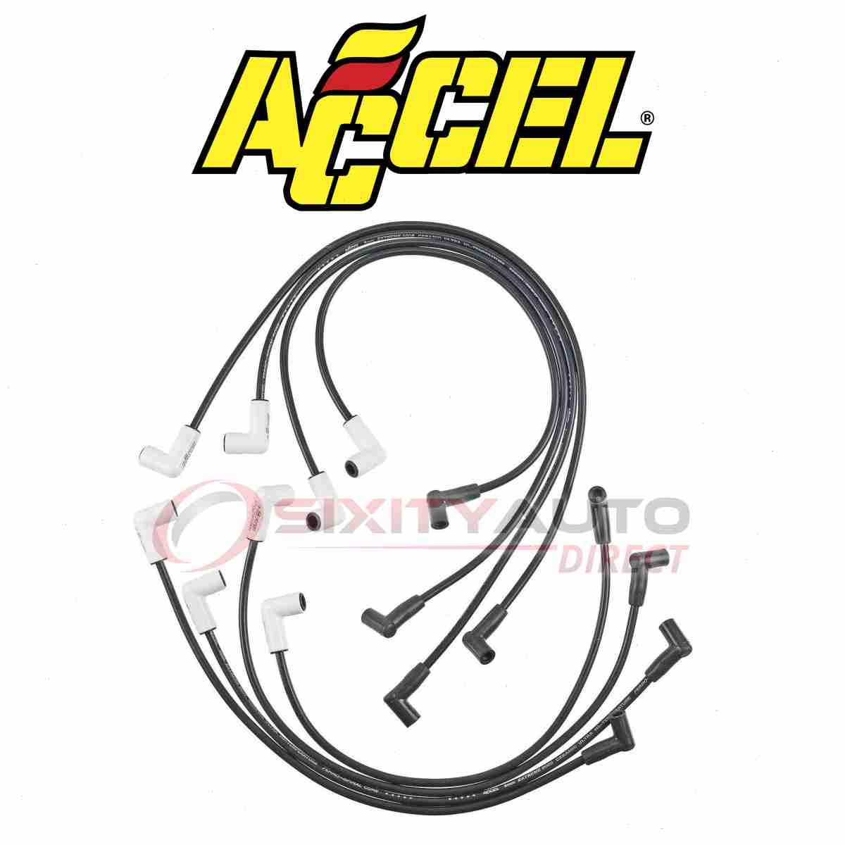 ACCEL Spark Plug Wire Set for 1979-1986 GMC K1500 5.0L 5.7L 6.6L V8 - qk