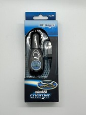 Brand New In Box Solaray Micro USB Car Charger Cigarette Lighter Port Black