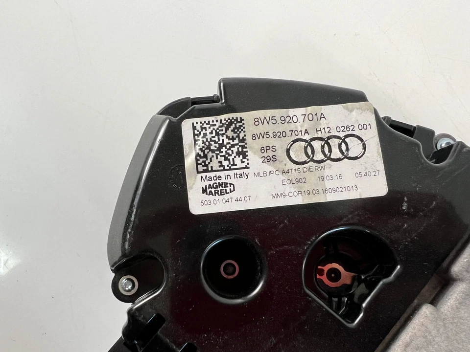 AUDI A4 8W2, B9 8W5920701A Instrument Cluster Speedometer 2016 26581264 - Image 2 of 4