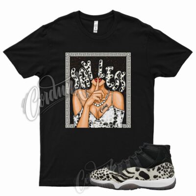 SAY LESS T Shirt for J1 11 WMNS Animal Instinct Red Sail Leopard Cheetah 97