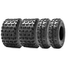Set 4 21x7-10 20x11-10 ATV Tires Sport Quad Race Tire Mud All Terrain Front Rear