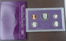 1984-S US Mint Proof Set 5 Coin Set OGP Original Government Packaging