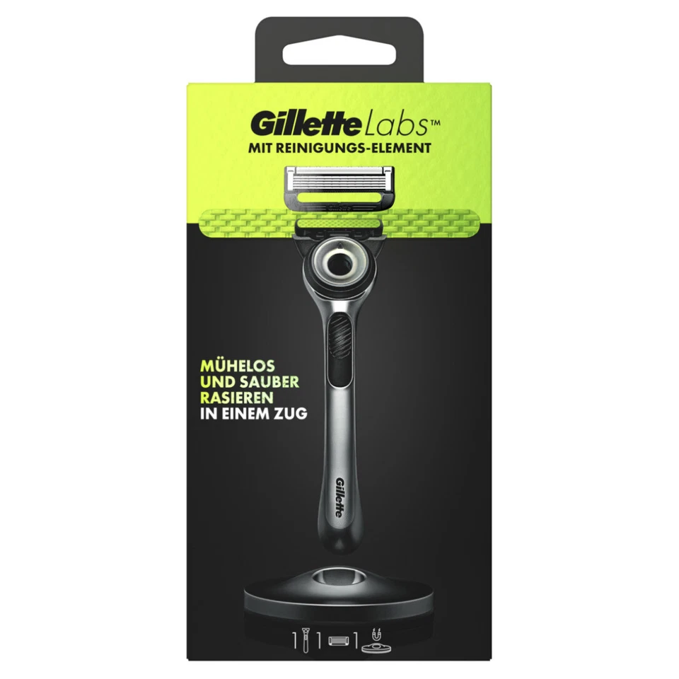GilletteLabs, Rasierer mit Reinigungs-Element, 1 Griff 1 Klinge# is - Bild 1 von 1