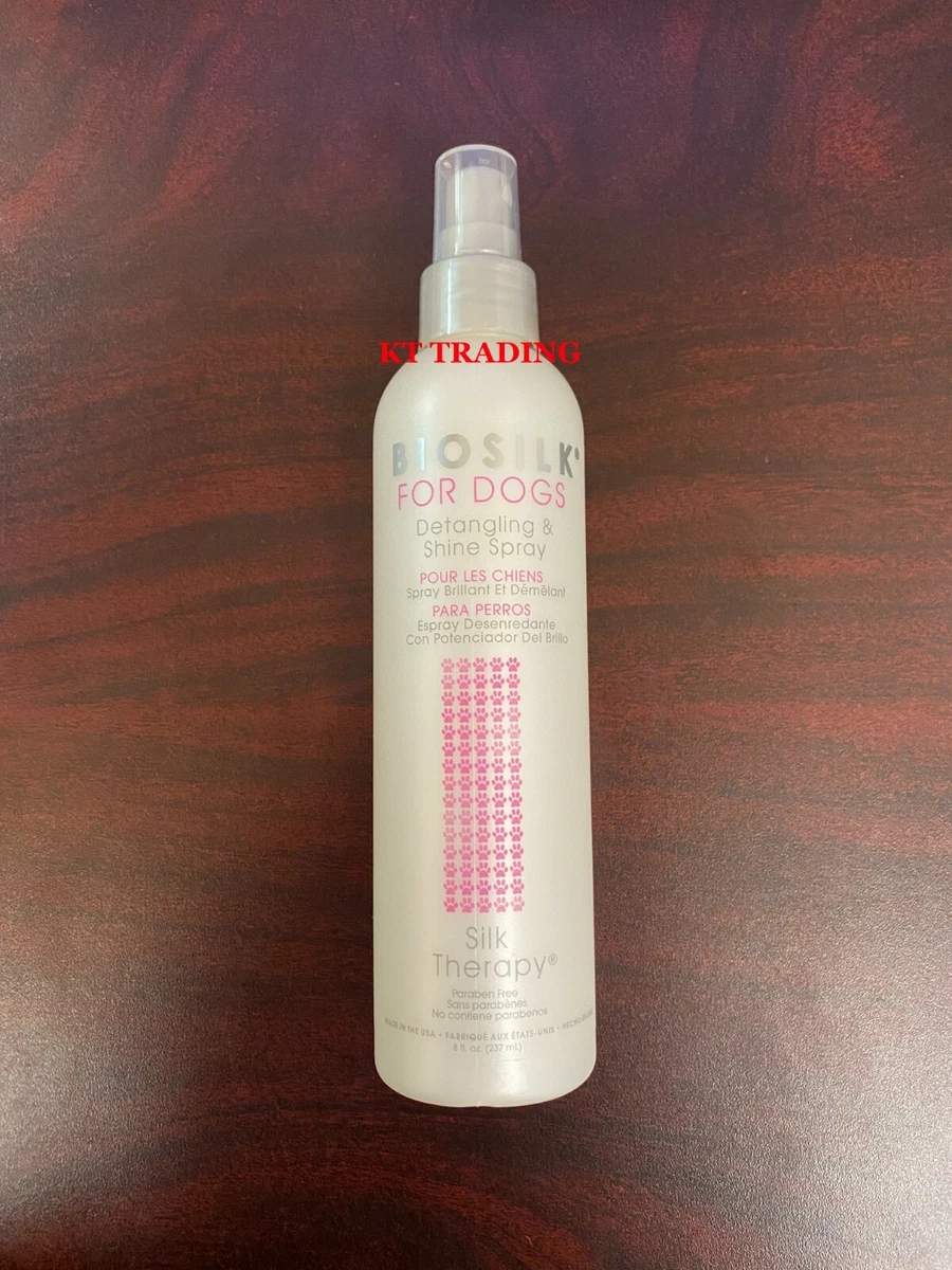 BIOSILK Silk Therapy DOGS Fur DETANGLING SHINE SPRAY Healthy