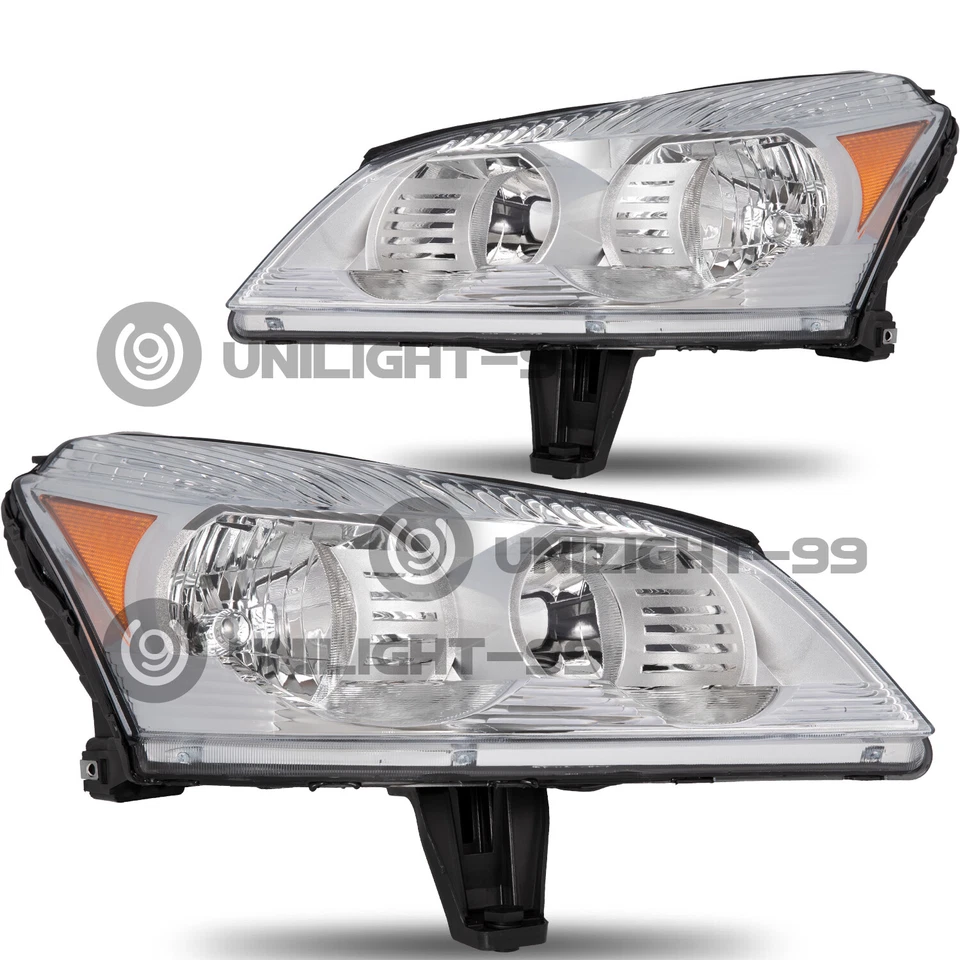 Faros halógenos cromados L+R para Chevy Traverse LS LT 2009-2012 con bombillas 09-12 Foto 2 de 4
