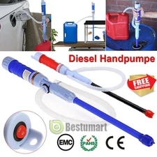 Battery Powered Electric Fuel Transfer Siphon Pump Gas Oil Water Liquid 2.4 GPM