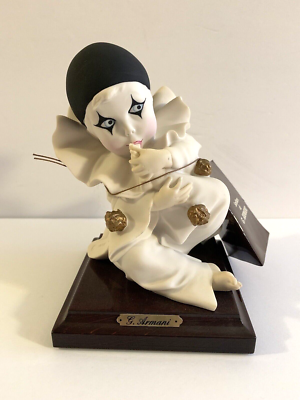 GIUSEPPE ARMANI Porcelain Figurine Baby Pierrot Sucking Toe 1990